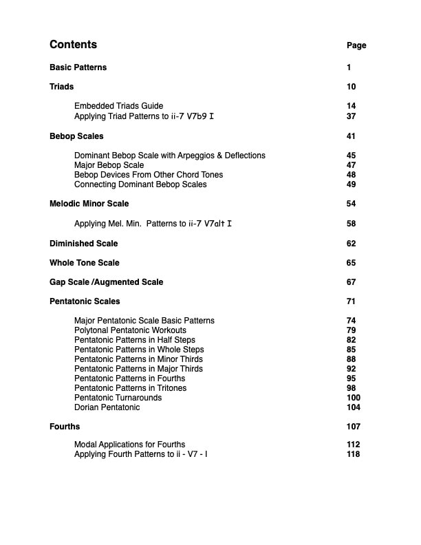 Table of Contents