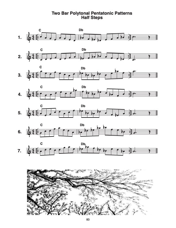 Two Bar Polytonal Pentatonic Patterns